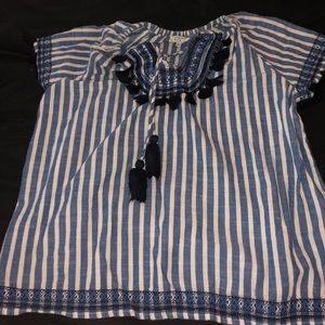 Blue and White striped shirt